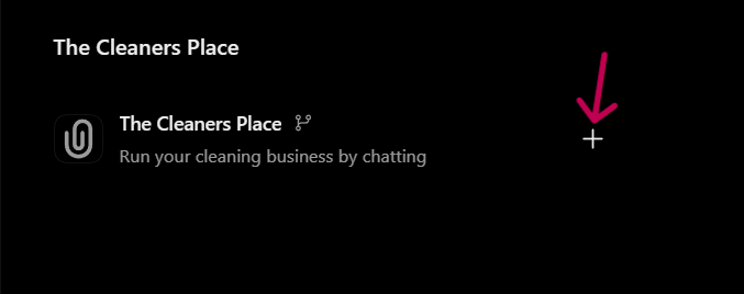 The Cleaners Place in the list with the plus button highlighted